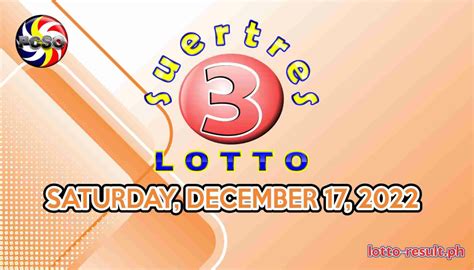 lotto result december 17 2022|SWERTRES RESULT Today, Saturday, December 17, 2022.